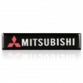 Decorativas Mitsubishi estilo Metal carro adesivo do logotipo - preto + prata