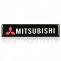 Decorativas Mitsubishi estilo Metal carro adesivo do logotipo - preto + prata