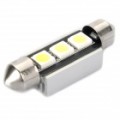 39 0.6W 6500K 45-Lumen 3-5050 SMD LED branco luz carro largura mm / leitura lâmpada (DC 12 ~ 18V)