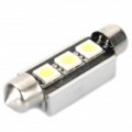 41 0.6W 6500K 45-Lumen 3-5050 SMD LED branco luz carro largura mm / leitura lâmpada (DC 12 ~ 18V)