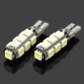 T10 1.56W 6000 ~ 6500K 16 ~ 18-Lumen 13 x 5050 SMD LED branco luz lâmpadas (par / DC 12V)