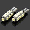 T10 1.56W 6000 ~ 6500K 16 ~ 18-Lumen 13 x 5050 SMD LED branco luz lâmpadas (par / DC 12V)