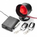 YSD-3 sistema de segurança alarme de carro uma maneira Horn com controlador remoto - Black (DC 12V)