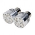 Carro freio luz amarela 4 LED 2W DC12V (2-Pack)