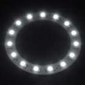 T10 15-LED branco luz Car Angel Eye (60 mm de diâmetro)