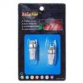 T10 0.75W 12V luz verde 5-LED carro Turning sinal lâmpada - branco (2-Pack)