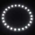 T10 24-LED branco luz Car Angel Eye (80 mm de diâmetro)