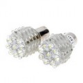 Mega 45-LED branco veículo virando Single lâmpadas (carro 12V/Single-Pin)