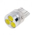 1.5 W LED 3 veículo freio bulbo (12VDC T20D 4 pinosos branco)