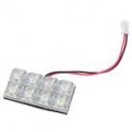 0.4W 8-LED carro teto domo luz branca (DC 12V)