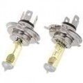 H4 100W 1000-lúmen saída quente branco carro lâmpadas (2-Pack/DC 12V)