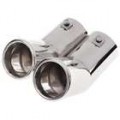 Universal dupla aço inoxidável silenciosos de escape de veículos tubo (diâmetro de 63 mm-interior)