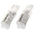 D1309 1.5 com 48-lúmen 9-LED carro Red Light Bulbs (par/DC 12/24V)