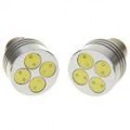 4W 1157 4-carro Turning/freio sinal luz lâmpadas LED - luz branca (par/DC 12V)