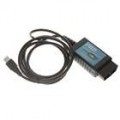 Cabo de diagnóstico OBDII USB carro - preto + azul (DC 12V)