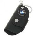 Carro estilo Marcos inox + PU couro bolsas porta-chaves - BMW (preto)