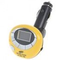 Cogumelo em forma de Bluetooth e MP3 Wireless FM transmissor com controle remoto IR - amarelo (SD/MMC/USB)