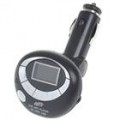 Cogumelo em forma de Bluetooth e Wireless MP3 transmissor de FM com controle remoto IR - preto (SD/MMC/USB)