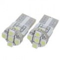 0.5 com 12V 56-Lumen 7 x 3528 SMD LED carro branco Light Bulb (par)