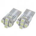 0.5 com 12V 56-Lumen 7 x 3528 SMD LED carro branco Light Bulb (par)