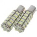 1156 3.5W 68-SMD LED 6500K 310-lúmen freio/Backup lâmpadas brancas (par/DC 12V)