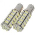 1157 3.5W 68-SMD LED 6500K 310-Lumen branco lâmpada para carro (par/DC 12V)