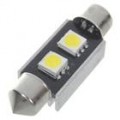 BMW 36mm 1W 100-Lumen 7000K 2-SMD carro LED branco lâmpada (DC 12V)