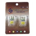 Lâmpadas de veículo em 15-LED 12V T20 (2-Pack amarelo)