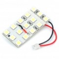 1.3W 12 x 5050 SMD LED 194LM 8000K branca carro leitura/Dome/combinação da retaguarda luz (DC 12V)