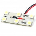 0.8 W 6 x 5050 SMD LED 108LM 8000K branca carro leitura/Dome/combinação da retaguarda luz (DC 12V)