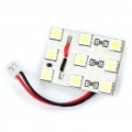 1W x 9 5050 SMD levou 145LM 8000K branca carro leitura/Dome/combinação da retaguarda luz (DC 12V)