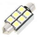 39 mm 2.5W 6-SMD LED 250LM 200 branco leitura/placa/Dome Lamp lâmpada (12V)