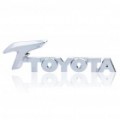 3D TOYOTA padrão carro decorativo adesivo - prata