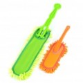 Soft Chenille de Microfiber carro limpeza espanadores - laranja + verde (Pack de 2 peças)