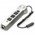 200W 12V de carro para inversor de energia de 110V c / porta USB Power - preto