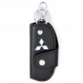 Bolsa de couro protecção do veículo Logo PU para carro Smart Key - Mitsubishi