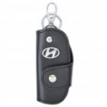 Bolsa de couro protecção do veículo Logo PU para carro Smart Key - Hyundai