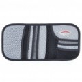 Auto Car fibra de carbono guarda-sol Board com saco de armazenamento CD - Black + Silver Grey