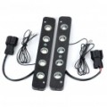 5W lúmen 500-Lumen 5 LEDs branco luz diurna lâmpadas para automóveis (par / DC 12V)