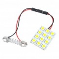 9 Mm 12-LED branco placa Dome luz quente (DC 12V) de economia de energia