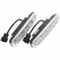 Alta potência 5W branco impermeável 5-LED 400-lúmen diurna Lights/lâmpada para carro (par/12V)