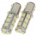 BAY15D 3.6W 180LM 18-SMD LED branco luz carro freio/torneamento/trás sinal lâmpadas (par)