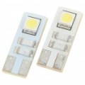 T10 1W lúmen 20-lúmen 2 x-5050 SMD LED carro branco lâmpadas (par/DC 12V)