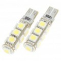 BMW T10 2.5W 13 x 5050 SMD LED 6500K 160-Lumen branco lâmpadas para automóveis (par/DC 12V)