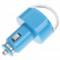 Cigarro Powered Dual USB adaptador/carregador do carro para iPad/iPhone - azul (DC 12 ~ 24V)