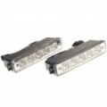 5W 5-branco luz Daytime Running lâmpadas LED para carro (par/DC 12V)