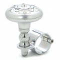 Elegante carro volante Spinner Knob Power Handle Grip Ball - prata