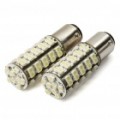 1142 3.5W 6500K 275-lúmen 68 x 3528 SMD LED branco lâmpadas para carro - par (12V)