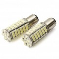 1142 6.12W 6500K 408-lúmen 102 x 3528 SMD LED branco lâmpadas para carro - par (12V)