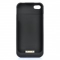 Recarregável 1800mAh externo bateria volta caso com alto-falante para iPhone 4 / 4S - Black